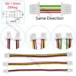 5/10Pcs SH 1.0mm Male/Female Plug Connector With Wire 100/200/300mm Cable 2/3/4/5/6/8/10P Pin Jumper Line SH1.0 SHR For Arduino - Image 3