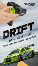 Turbo Racing 1:76 C66 Drift RC Car With Gyro Radio Full Proportional Remote Control Toys RTR Desktop Toys For Kids and Adults - Image 10