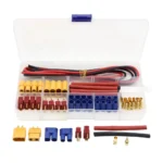 T Plug / XT60 / XT90 / EC3 / EC5 Male & Female Plug Adapter Connectors with 16AWG Silicone Wire and Shrink Tube For RC FPV Drone