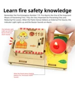DIY Fire Alarm Circuit Kit Puzzle Handmade Science Technology Educational Kit Puzzle STEM Toy Gift for Children - Image 9