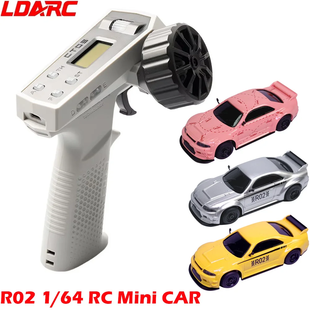 S47f633dfbe824e5ea983dafe5fbbb690V.webp LDARC R02 MINI RC Sports 1/64 Simulated Electric Remote Control Model Car Tabletop RTR 2.4GHz Adults Children's Toys - Image 1