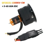QX-MOTOR new 64mm EDF CW/CCW 12 Blades Ducted Fan with QF2822 Brushless Motor 2100KV 2300KV 3300KV 4300KV for Remote control toy - Image 12