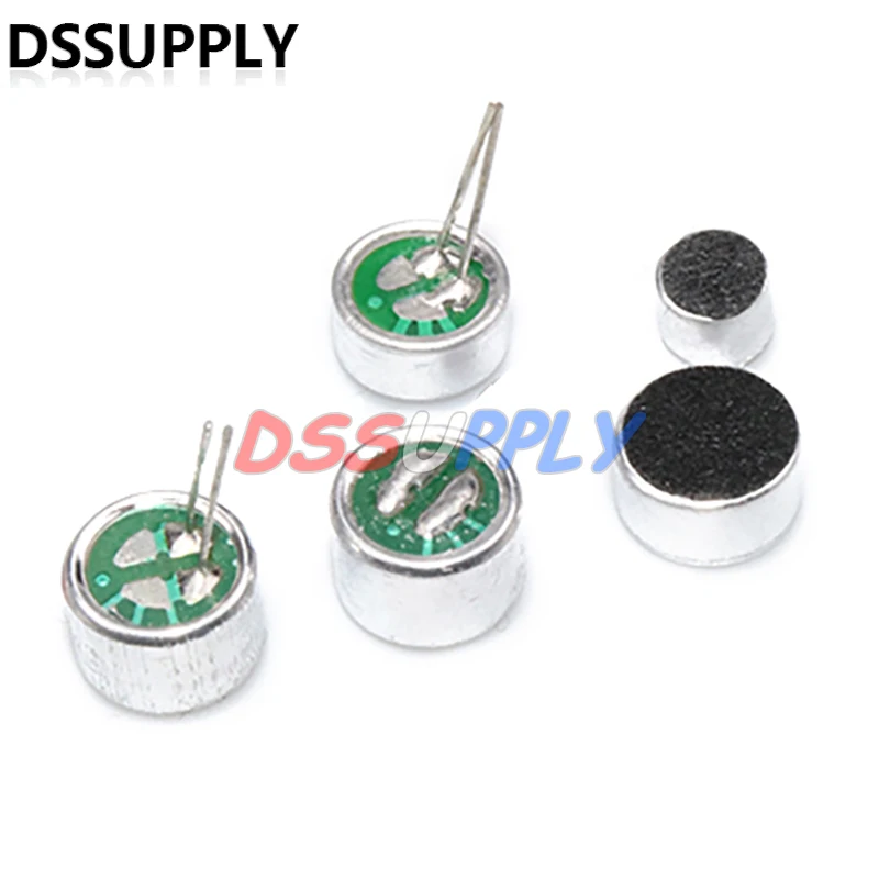 10PCS/LOT 6*5mm 9*7mm Microphone 6*5 9*7 MIC Condenser Electret Microphones Pickup 6x5mm 9x7mm MP3 Accessories DSSUPPLY In Stock