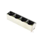 2PCS RJ45 1X4 1*4 Network Ethernet FEMALE SOCKET with light RIGHT ANGLE 56 8P8C female jack connector - Image 2