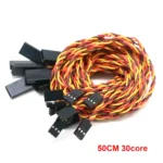10pcs 10 / 15 / 30 / 50 / 100cm Servo Extension Cable 30 / 60 core For Futaba JR Anti-interference Servo For RC Helicopter Part/ - Image 10