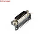 5PCS DR15 MALE PCB Mount serial port CONNECTOR RIGHT ANGLE D-Sub COM CONNECTORS 15pin plug 15P Adapter FOR PCB BOARD