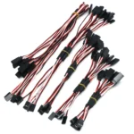5pcs/lot 150mm 300mm 500mm RC Servo Y Extension Cord Cable Lead Wire for JR Futaba Rc Battery Drone Car Boat Helicopter Airplane - Image 3