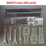 RC MARK5 5inch FPV Carbon Fiber Frame 225mm Wheelbase with 5mm Arm for FPV Freestyle Vista Analog Drones - Image 4