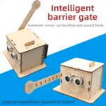 DIY Intelligent Parking Barrier Gate Kids DIY Physical Science Experiments Wooden Toy Set Assembled Educational Toy For Kid Gift - Image 3