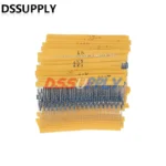 30 Kinds 1/4W Resistance 300-600PCS/Set 1% Metal Film Resistor Pack Assorted Kit 10 1K 10K 100K 220 1M ohm Resistors DSSUPPLY - Image 3