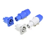 1pcs Powercon nac3fca+nac3mpa-1 Chassis Plug Panel Connector 3pins 250v Ac Power Male Plug + Female Socket Led Speakon Connector