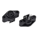 2pcs mdc/s Terminal Socket Din Jack Connector Mini Ps2 6pin 6p With Fixed Hole Mouse Keyboard
