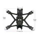 Angel25 2.5 Inch 118MM Wheelbase Carbon Firber Frame Kit RC Drone FPV Racing Quadcopter Support1103 1104 1206 Brushless Motor - Image 2