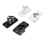 5/10 Pcs IEC320 C6 Inlet Plug 3 Pin Power Socket AC 250V 2.5A with Screw Mount Inlet White Black - Image 2