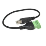 1PCS USB TYPE B MALE PLUG TO Screw TERMINAL 5PIN CONNECTOR WITH 25CM WIRE USB ADAPTER USB B TO TERMINAL - Image 3