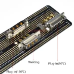 1Pcs 3W3 30A Gold Plated Male Female High Current Power Connector D-Sub Adapter Solder/Plug-in Type 3Pin Plug Jack DB3 Solid Pin - Image 4
