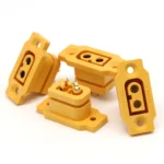 5pc Amass XT60E-F Female Plug Large Current Gold/Brass Ni Plated Connector Power Battery Connecting Adapter for RC Model - Image 2