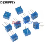 10PCS 3362P 10K P103 Trimpo Trimmer Potentiometer 100 200 500 1K 2K 5K 10KΩ 20K 50K 100K 200K 500K 1M 104 3362 Series Resistance