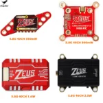 HGLRC Zeus VTX 350mW / 800mW / 1.6W / 2.5W FPV 5.8G 2.4G 40CH Built-in Microphone Transmitter For RC FPV Racing Freestyle Drone
