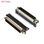 2/5Pcs DR9 DR15 DR25 DR37 Hole/Pin Female/Male right angle Welded d-sub Connector RS232 serial port adapter DB9 9/15/25/37 pin - Image 8