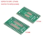 10PCS Adapter PCB Circuit Board Kit SMD QFP LQFP QFN FQFP Turn To DIP SOP MSOP SSOP TSSOP SOT23 8 10 14 16 20 24 28 SMT To DIP - Image 11