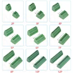 5/10pcs KF128 2.54mm PCB Mini Screw Terminal Blocks Connector for Wires KF128-2.54 2P 3P 4P 5P 6P 7P 8P 9P 10P 12P 16P Terminal
