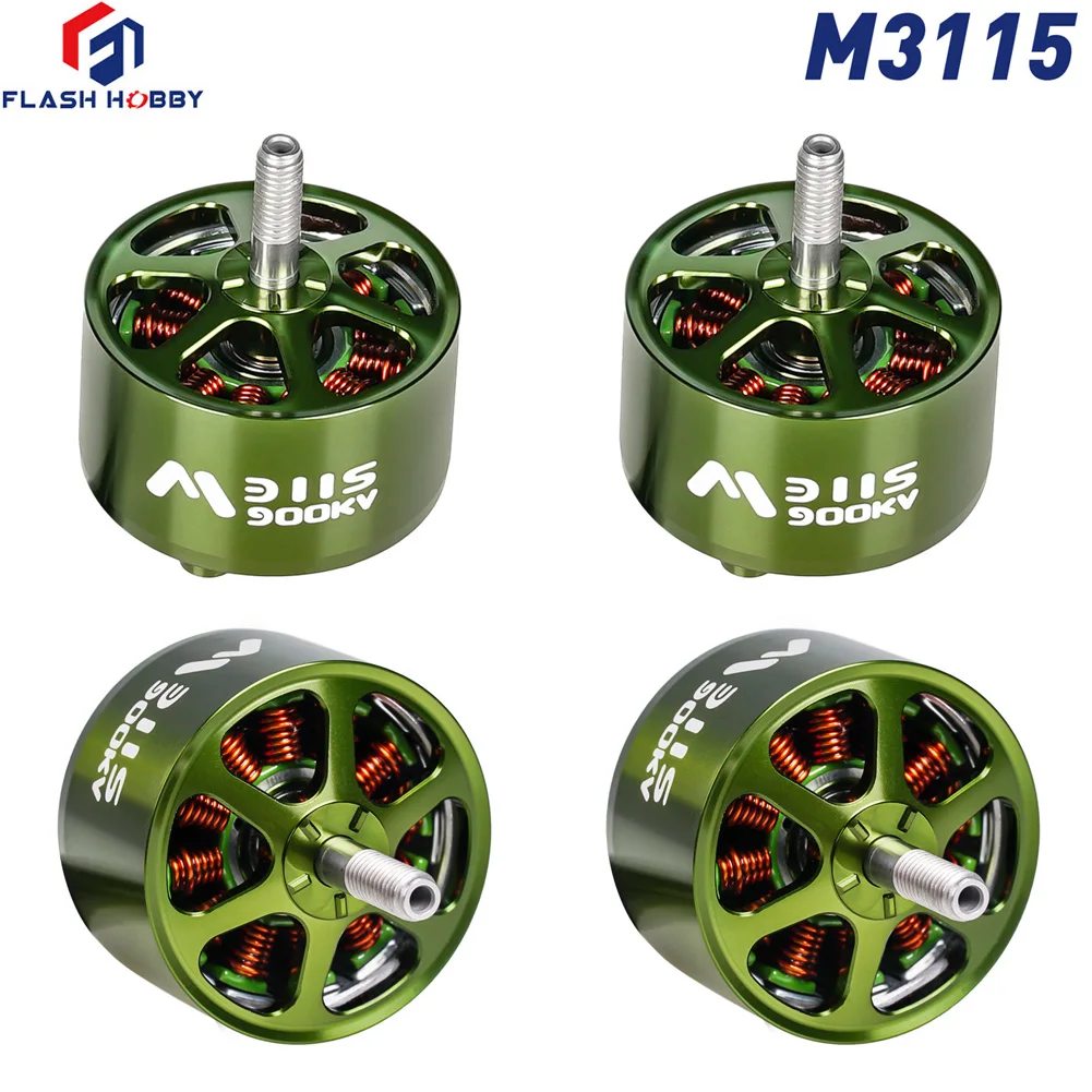 S518f838c9d7e4423b390ceb3388a50aet.webp 4pcs FLASHHOBBY Mars M3115 Brushless Motor 900KV 3-6S LiPo for FPV Freestyle Long Range DIY Parts - Image 1