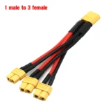 XT60 Parallel Battery Connector Male/Female Cable Dual Extension Y Splitter/ 3-Way 14AWG Silicone Wire for RC Battery Motor - Image 10