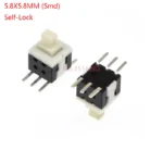 10PCS/LOT 5.8x5.8 7x7 8x8 8.5x8.5mm Self Locking / UNlock Push Tactile Power Micro Switch 6 Pin Button Switches 5.8*5.8MM 8*8MM - Image 16