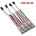 4PCS Rc 35A 45A BLHeli_S ESC Support 2-6S Power Supply DShot150/300/600 Oneshot125 For RC FPV Quadcopter Airplane Drone - Image 7