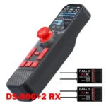 Hotrc DS-800 2.4Ghz 8CH FHSS Remote Controller F-08A F08A Receiver Color Screen For RC Model Car/Trawler/Fishing Boat Lawn mower - Image 9