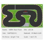 LDARC Portable Race Track Rubber Mat 160x90mm 120x60mm 240x120mm 240x240mm RC 1/76 1/64 1/58 Mini Car Track Race Accessory - Image 12