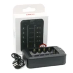 ISDT C4 Air USB Type-C Charger 6-Bay 4A Universal Battery Smart Charger w/ APP Connection for AA AAA Li-ion Rechargeable Battery - Image 6