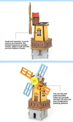 DIY Solar Windmill Science DIY Physics Educational Toy Kit for Kid Model 2 in 1 Solar Power Technology Experiment Gift Idea - Image 14