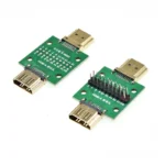 1pcs HDMI Male and Female Test Board MINI Connector with Board PCB 2.54mm pitch 19/20pin DP HD A Female To Male Adapter Board - Image 2