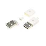 10sets Usb 2.0 4 Pin Male Plug Connector Diy (3 In 1) Welding Type 4pin 4p For Mobile usb-a