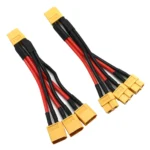 XT60 Parallel Battery Connector Male/Female Cable Dual Extension Y Splitter/ 3-Way 14AWG Silicone Wire for RC Battery Motor - Image 3