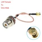 1pcs Uhf So239 Female Pl259 To Sma Male Plug Crimp Adapter Rg316 Cable Jumper Pigtail