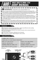 RUSH TANK MAX SOLO 5.8GHz 2.5W High Power 48CH VTX Video Transmitter with CNC shell for RC FPV Long Range Fixed-wing Drones DIY - Image 9