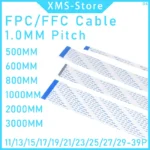 2PCS FPC FFC Cable Ribbon Flexible Flat 9/11/13/15/17/19/21/23/25/27/29 Pitch 0.5MM 1.0MM 500MM/600MM/800MM/1000MM/2000MM/3000MM