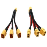 XT60 Parallel Battery Connector Male/Female Cable Dual Extension Y Splitter/ 3-Way 14AWG Silicone Wire for RC Battery Motor - Image 22