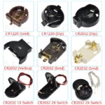 5/10Pcs CR1220/CR2032/2025 Lir Round Button Coin Cell Battery Socket Holder Case Cover Smd/Dip ON/OFF Switch 3V 6V Storage Box
