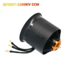 QX-MOTOR 70mm EDF QF3027 2200KV Brushless Motor CW CCW 12 Blades Ducted Fan use 100A ESC for RC Multirotor Helicopter Drone Part - Image 10
