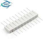 10PCS 5W Cement Resistor 0.1R ~ 10KΩ Ohm 0.1R 0.22R 0.25R 0.33R 0.5R 1R 10R 100R 0.22 0.33 1 10 100 1K 10K Ohm Cement Resistance - Image 2