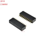 20PCS 2X10 PIN Double row Straight FEMALE PIN HEADER 2.54MM PITCH Strip Connector Socket 2*10 10p 10PIN 10 PIN FOR PCB BOARD