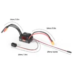 AneegFpv HG 35A 60A 80A Waterproof Sensorless Brushless ESC 2-3S 2-4S for 1/10 1/12 1/14 1/16 RC Car F540 3650 Brushless Motor - Image 6
