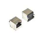 2PCS 951180A RJ45 Network Ethernet FEMALE SOCKET with light vertical straight female jack connector - Image 4