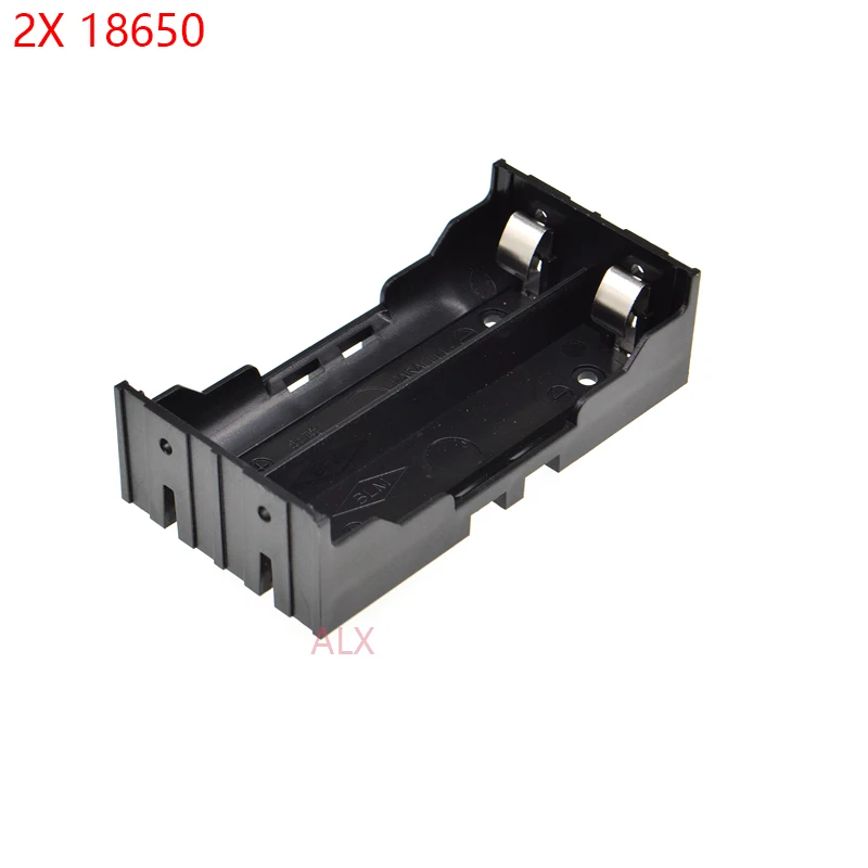 2pcs 2x 18650 Battery Holder Hard Pin Batteries Case Storage Box Diy 2 Slot 2*18650 Rechargeable Battery Shell Housing