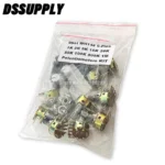 9Sets WH148 15mm Single Potentiometer KIT New 6-Pins B1K B2K B5K B10K B20K B50K B100K B500K B1M With White AG3 Knobs Set