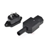 10A US AC250V 10A 3pin IEC C13 Power Supply plug socket Adapter male plug & female jack Rewirable cable wire connector - Image 2